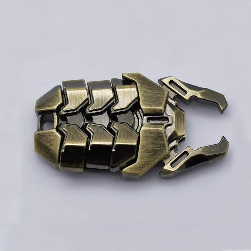 Retro Creative Scarab EDC Fidget Toy Zinc Alloy Magnetic Push Fidget Slider Gift 07FC0E-D4 - KOEEK