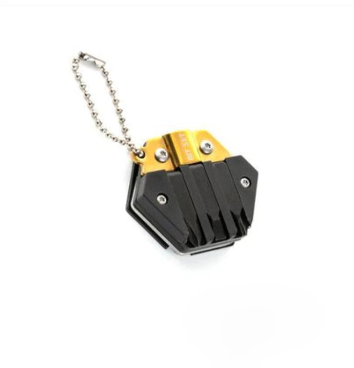 EDC Multi Tools Mini Portable Gadget 14-in-1 Pocket Multi Tool Keychain Key Ring 07FC0E-D4 - KOEEK