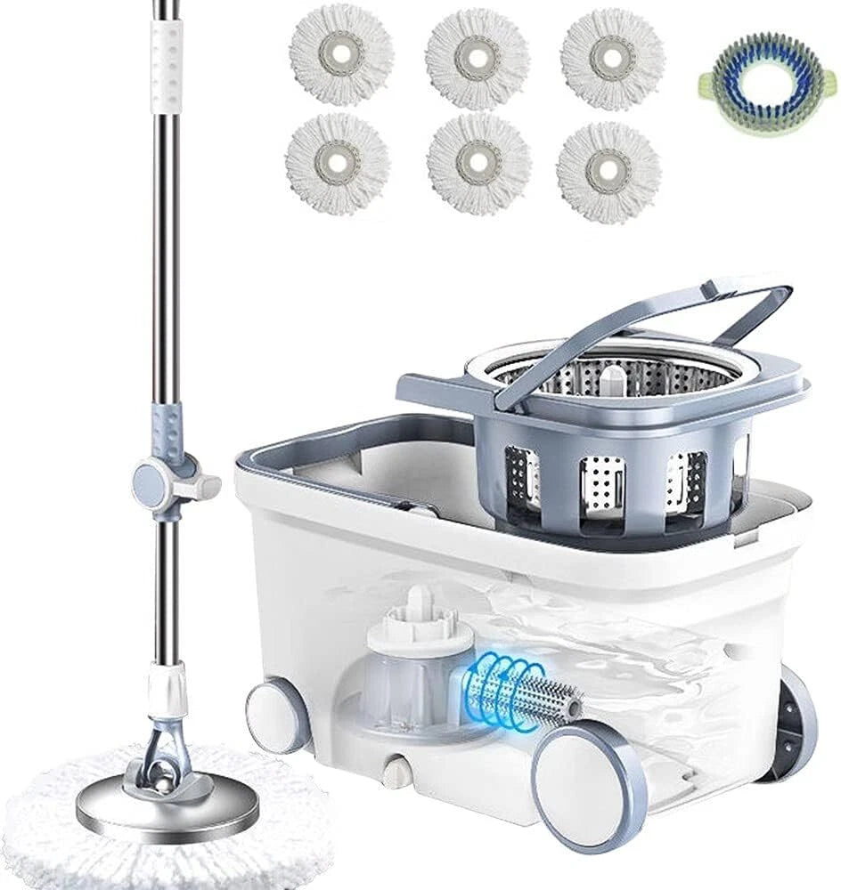 Swivel Mop Bucket Deluxe 360 Swivel Floor Cleaning System 07FC0E-D4 - KOEEK