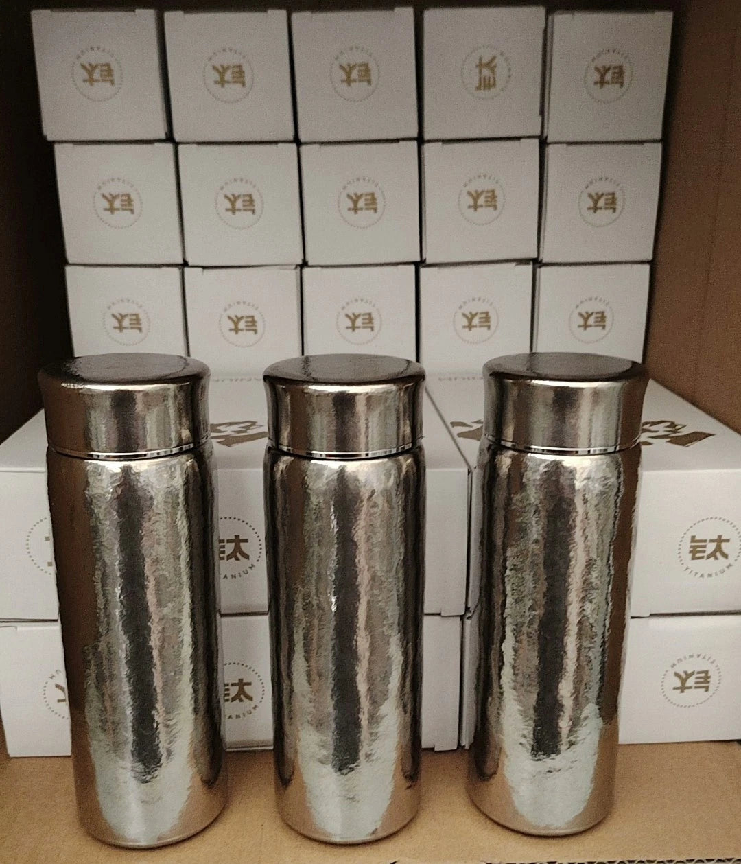 300ml Double Wall Pure Titanium Vaccum Bottle Water Flask Travel Drink Cup 07FC0E-D4 - KOEEK