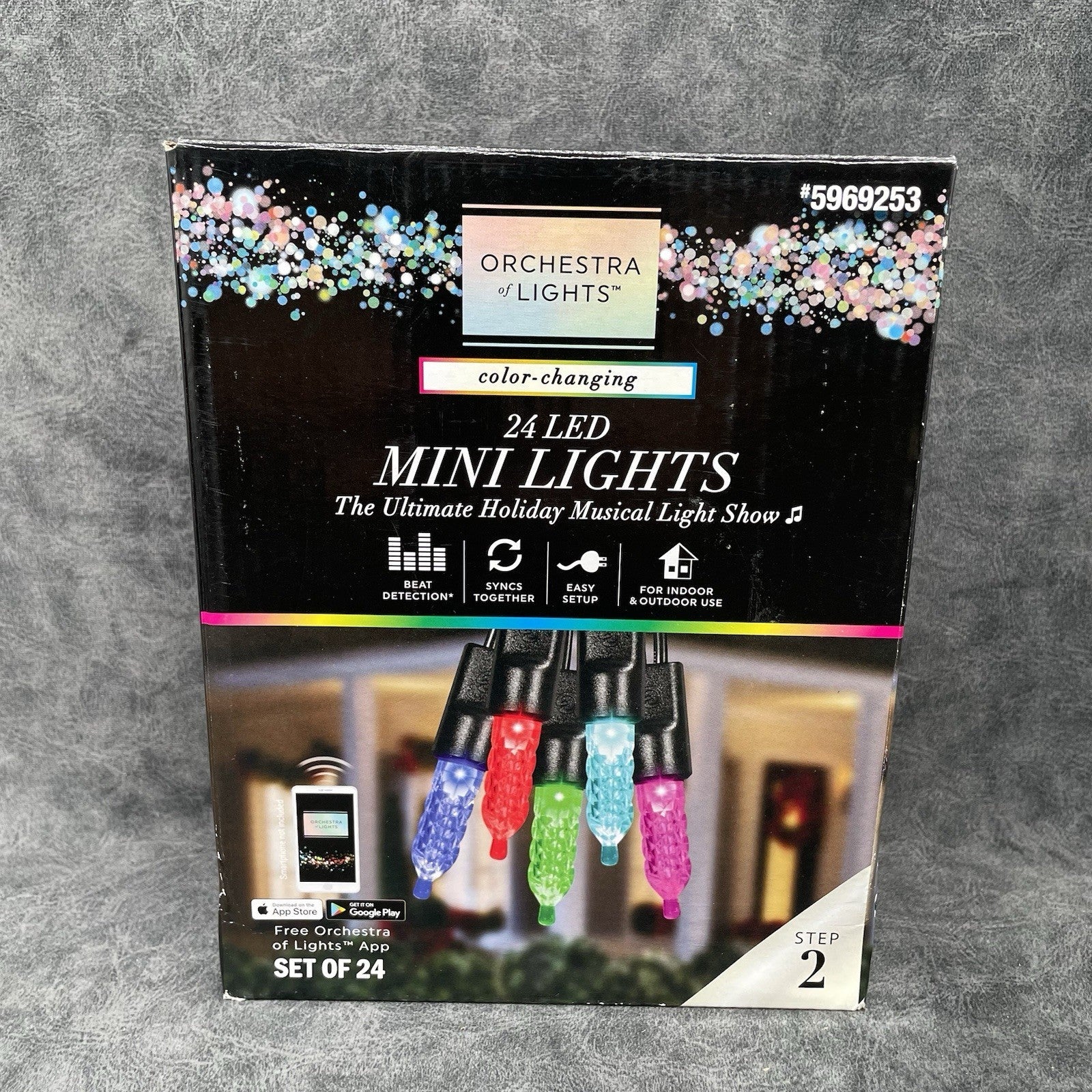 24 Gemmy Orchestra of Lights Color-Changing Faceted Mini LED Lights - GEMMY - KOEEK