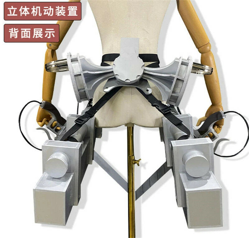 Anime Attack on Titan Mikasa 3D Maneuver Gear Cosplay Props Set Blade Wearable 07FC0E-D4 - KOEEK