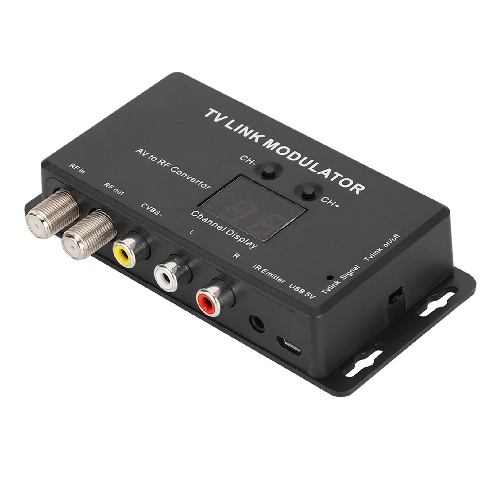 new TV Link Modulator UHF Modulator AV To RF Converter With Channel Display USB koeek - KOEEK