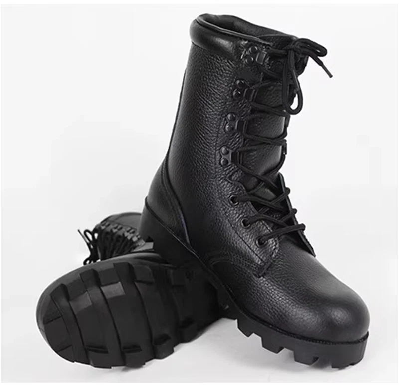 Russian DPR Men Motorcycle Combat Boots Military Boots Ankle Leather Shoes Boots 07FC0E-D4 - KOEEK