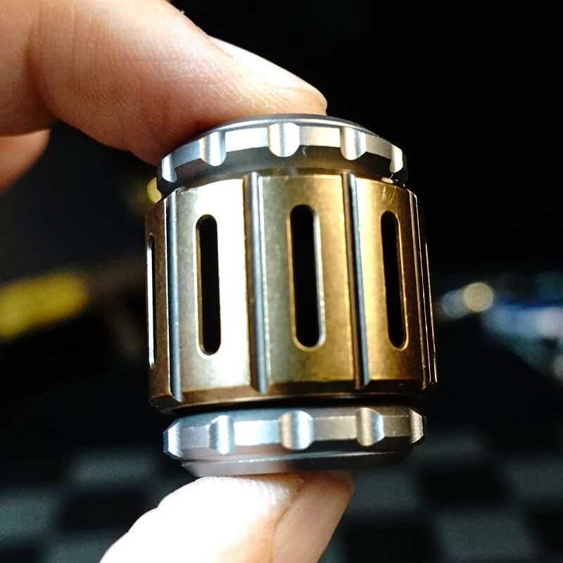 Titanium Copper Pendant EDC Bead Fidget Spinner Fingertip Gyro Adult Fidget Toy 07FC0E-D4 - KOEEK