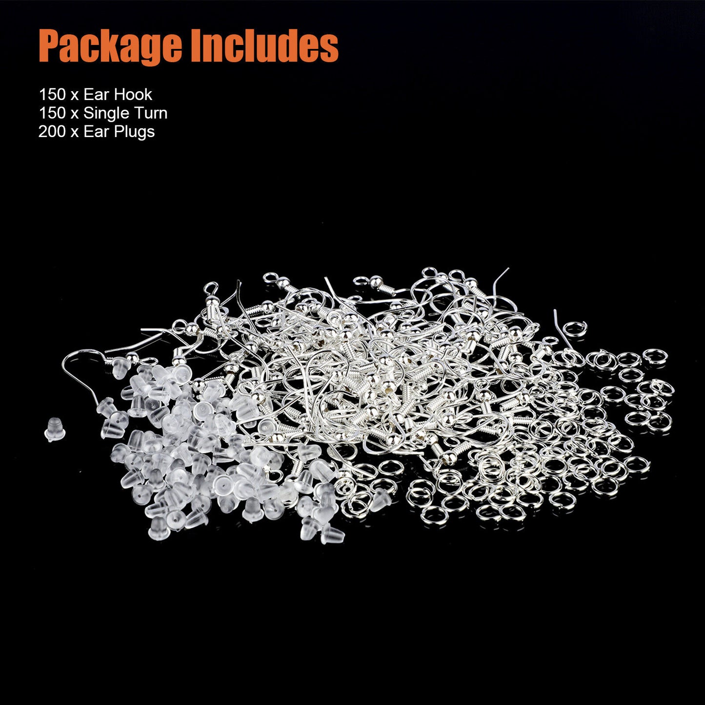 1000PCS DIY Jewelry Making Findings 925 Sterling Silver Earring Hooks Ear Plugs koeek - KOEEK