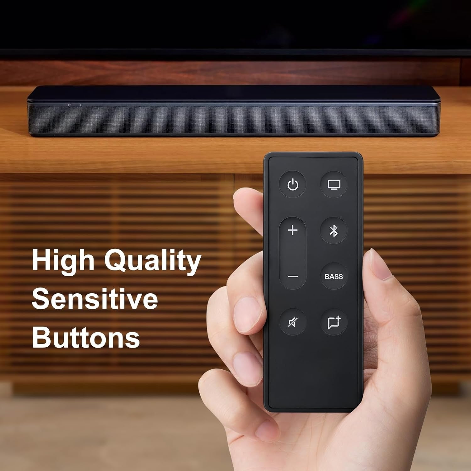 new  Replacement Remote Control for Bose TV Speaker/Bose  bose, Black 07FC0E-D4 - KOEEK