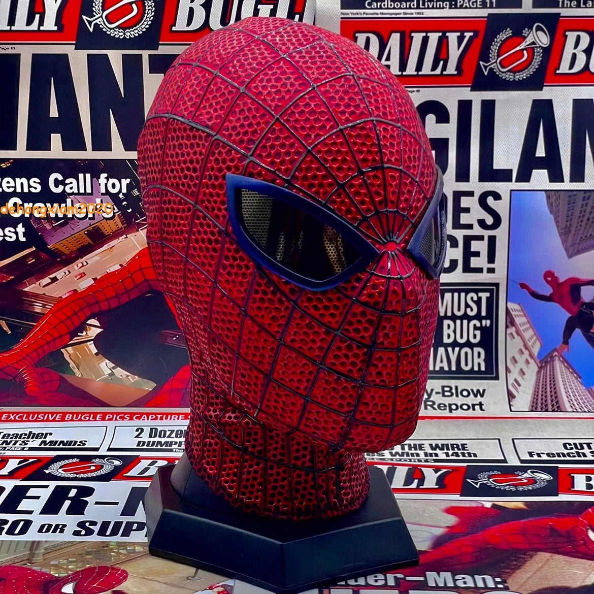 1:1 The Amazing Spider-Man Spiderman Cosplay Mask Andrew Garfield Prop Handmade HANDMADE - KOEEK