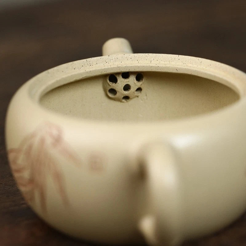 150ml Purple Clay Handcarved Teapot Cicada Chirping High-end Kung Fu Tea Set 07FC0E-D4 - KOEEK