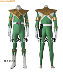 Green Ranger Burai Cosplay Costume Dino Gold Rangers Tommy Oliver Outfit Armor 07FC0E-D4 - KOEEK