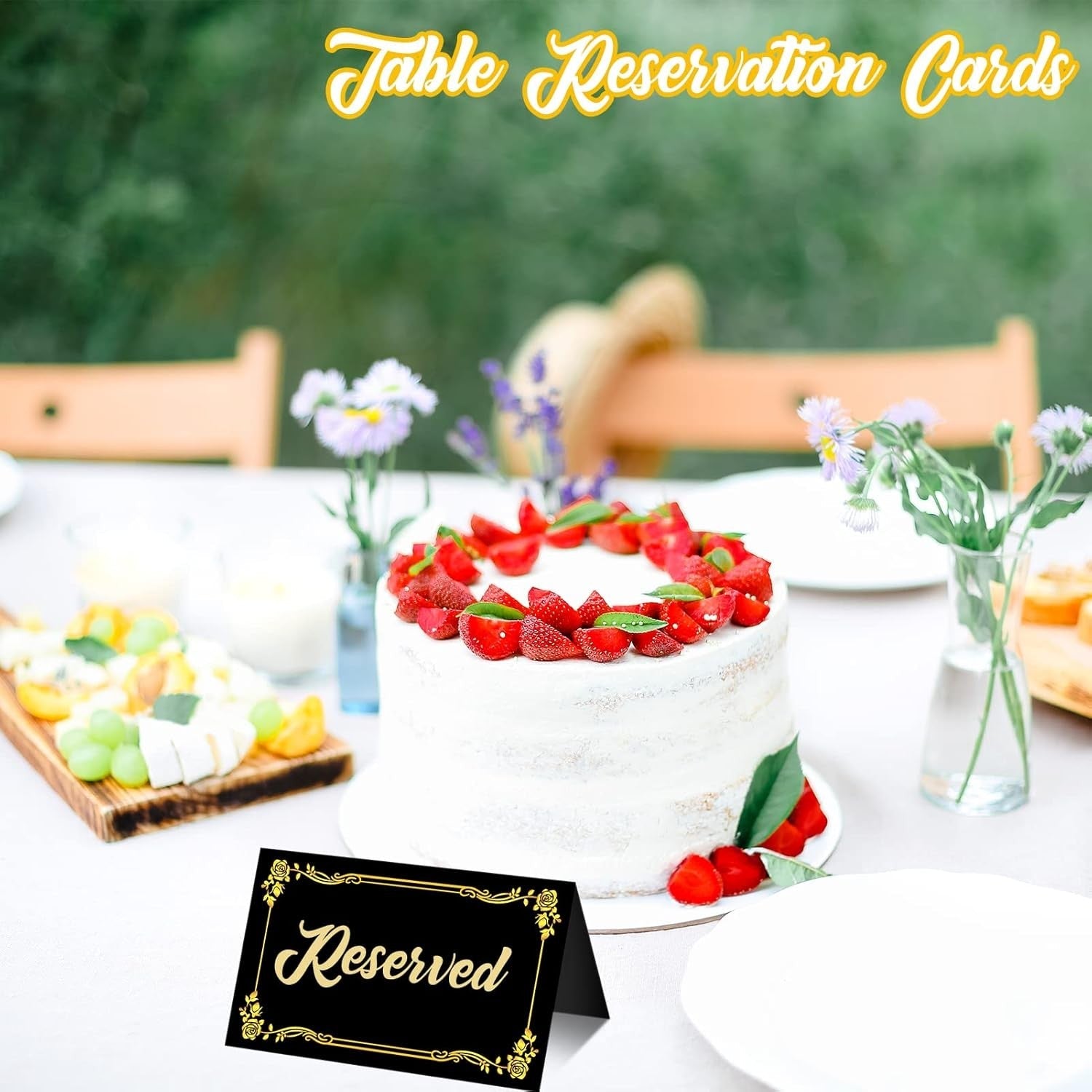 new 100 Pcs Black Place Cards and Gold Pen for Weddings, Name with Gold... 07FC0E-D4 - KOEEK