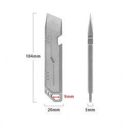Titanium Alloy Pry Bar Crowbar Bottle Opener Portable Outdoor Multi Tools EDC 07FC0E-D4 - KOEEK