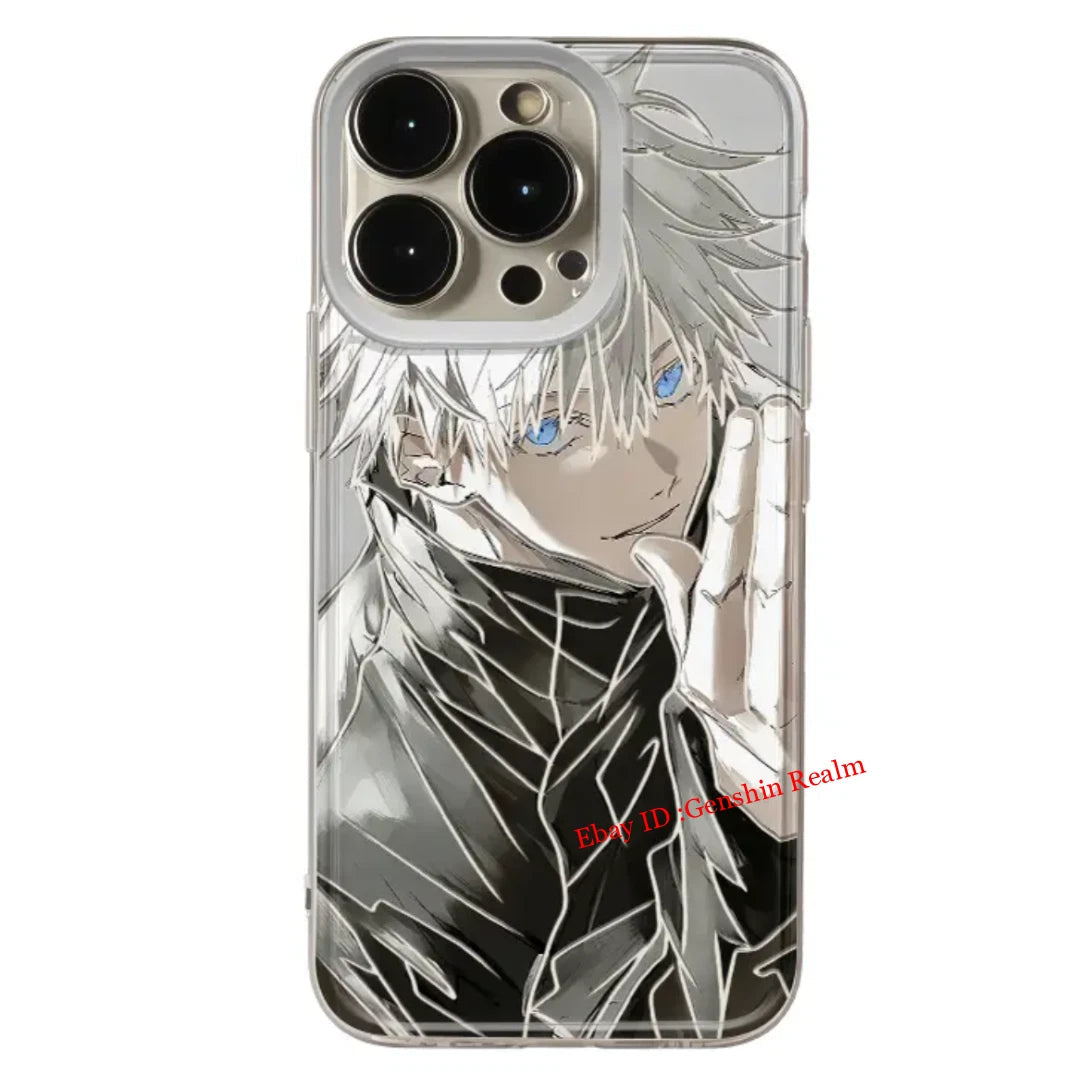 Anime Jujutsu Kaisen Satoru Gojo Custom Phone Case Figure Collection Gift 07FC0E-D4 - KOEEK