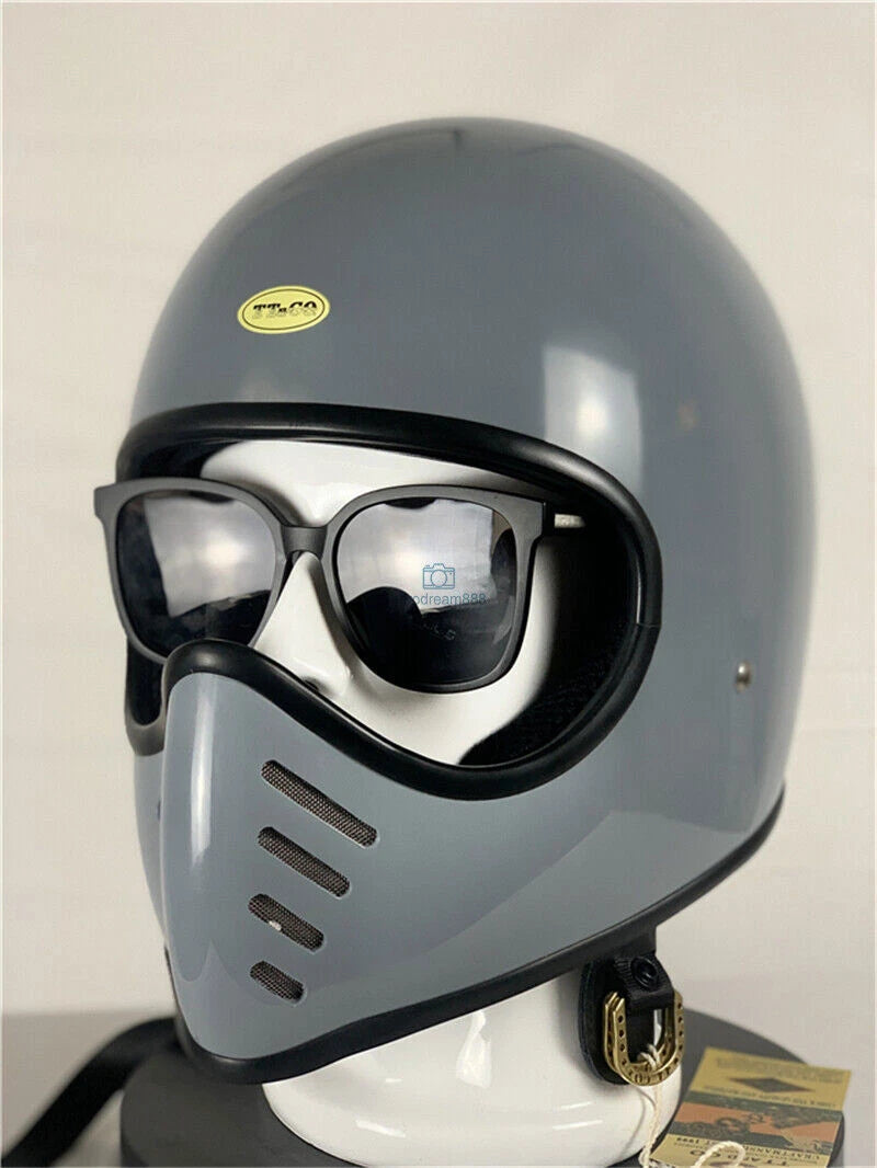 Japan TT&CO Full Face Rider Motorcycle Helmet Retro Small Motorbike Helmet TT&CO - KOEEK