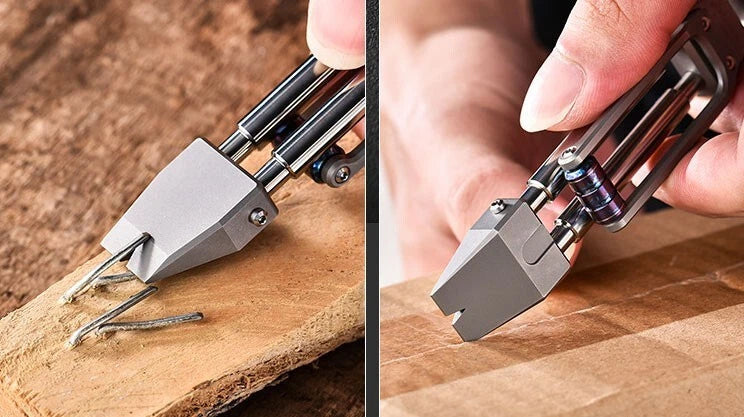 TC4 Titanium Alloy Pocket Multitool Crowbar Portable Outdoor EDC Pry Bar Tool 07FC0E-D4 - KOEEK