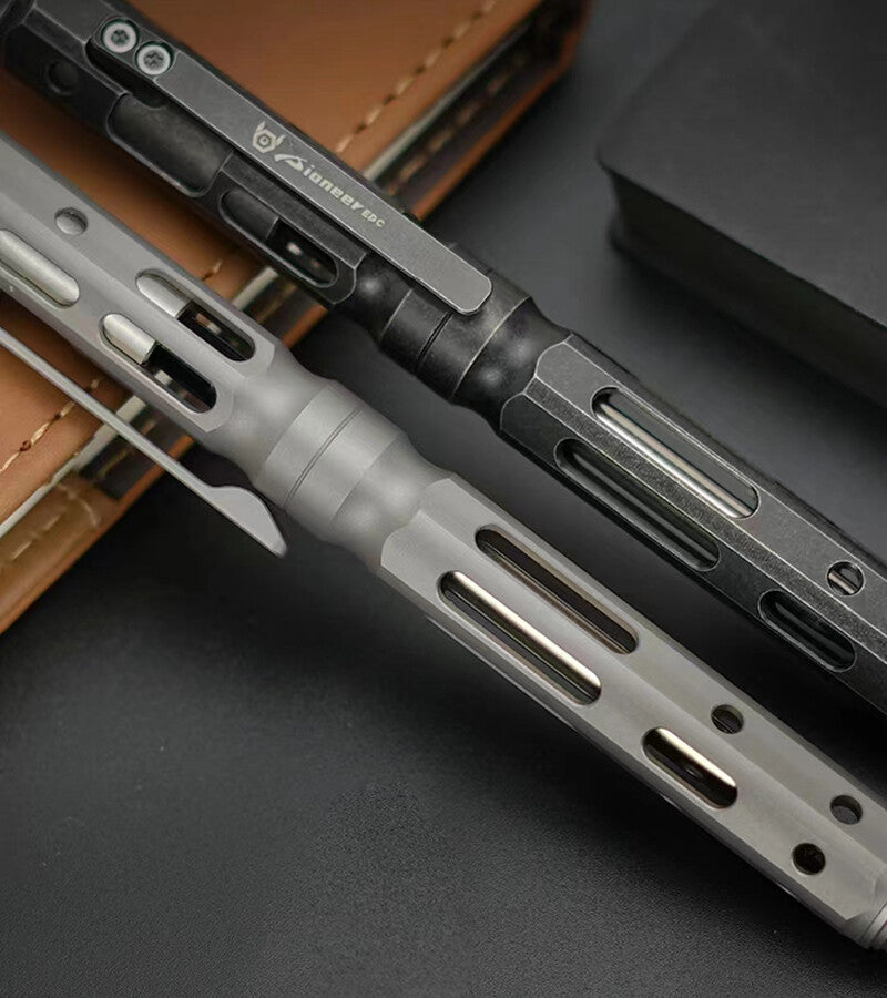 EDC Titanium Alloy Ball Pen Office Signature Business Ballpoint Pen G2 Refills 07FC0E-D4 - KOEEK