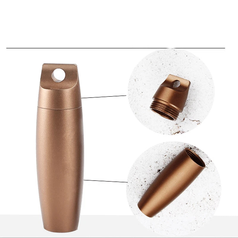 EDC Pocket Aluminium Alloy Outdoor Survival Waterproof Box Travel Keychain Tank 07FC0E-D4 - KOEEK