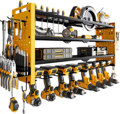 Wall Mounted Power Tool Organizer, 4 Tier Large Capacity Tool Rack 07FC0E-D4 - KOEEK