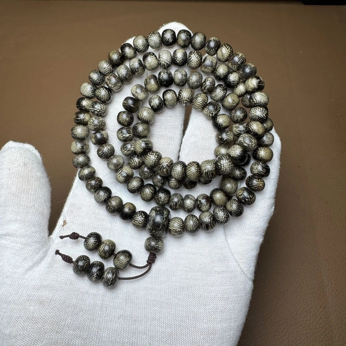 Natural Agarwood Bead Bracelet 108 Beads 10mm Meditation Prayer 07FC0E-D4 - KOEEK