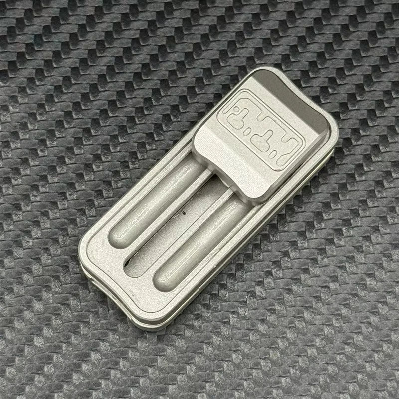 Stainless Steel Mechanical Push Fidget Slider Mini EDC Fidget Stress Relief 07FC0E-D4 - KOEEK