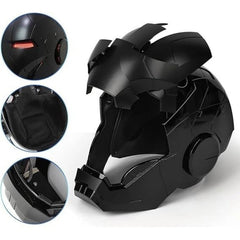 Iron Man MK5 Black 1:1 Helmet Wearable Voice-control Open&Close Cosplay Mask 07FC0E-D4 - KOEEK