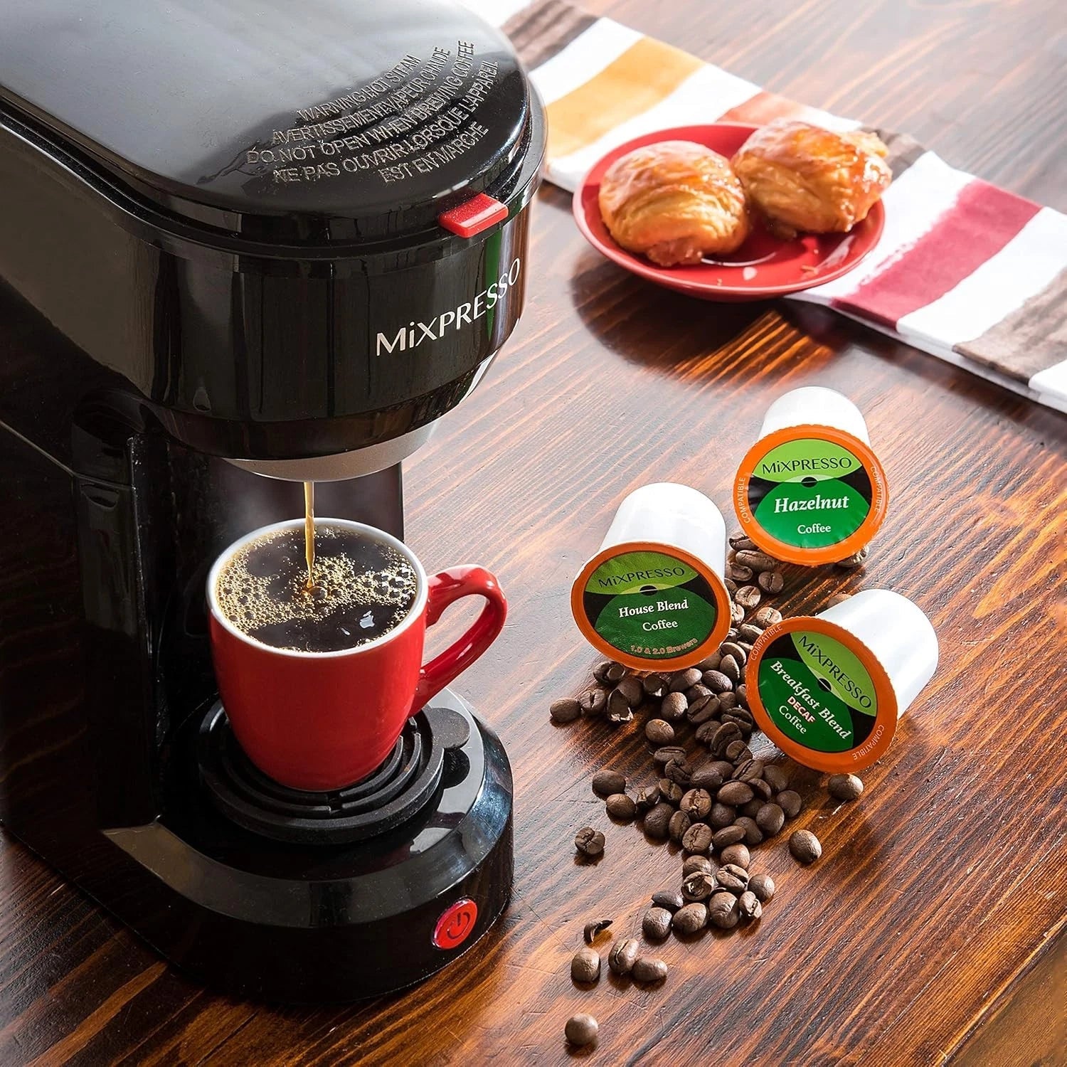 2-in-1 coffee maker – single-cup brewing and grinding coffee maker 07FC0E-D4 - KOEEK