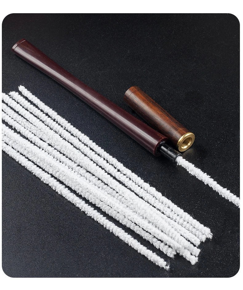 17cm Wood Cigarette Holder Long Reusable Filter Pipe Black Rosewood for Men 07FC0E-D4 - KOEEK