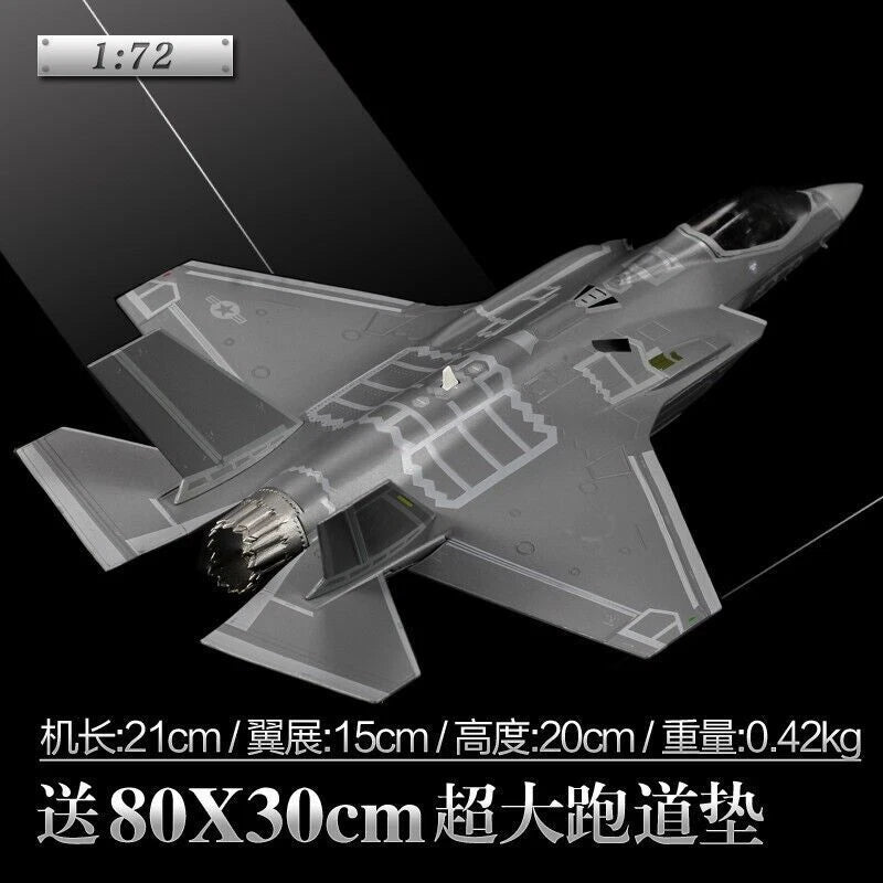 1:72 Military F35A Fighter Model Alloy Simulation Shipboard Aircraft Pendant 07FC0E-D4 - KOEEK