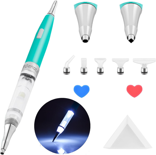 new  Diamond Art Painting Pen Lighted Drill Pen 2.0 Metal Sticky Pen Tips, D