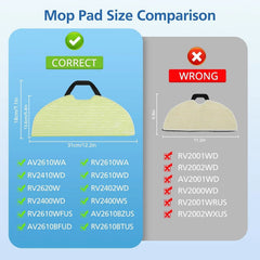 AV2610WA RV2610WA Vacuum Mop Replacement Pads Compatible with Shark AV2610WA 07FC0E-D4 - KOEEK