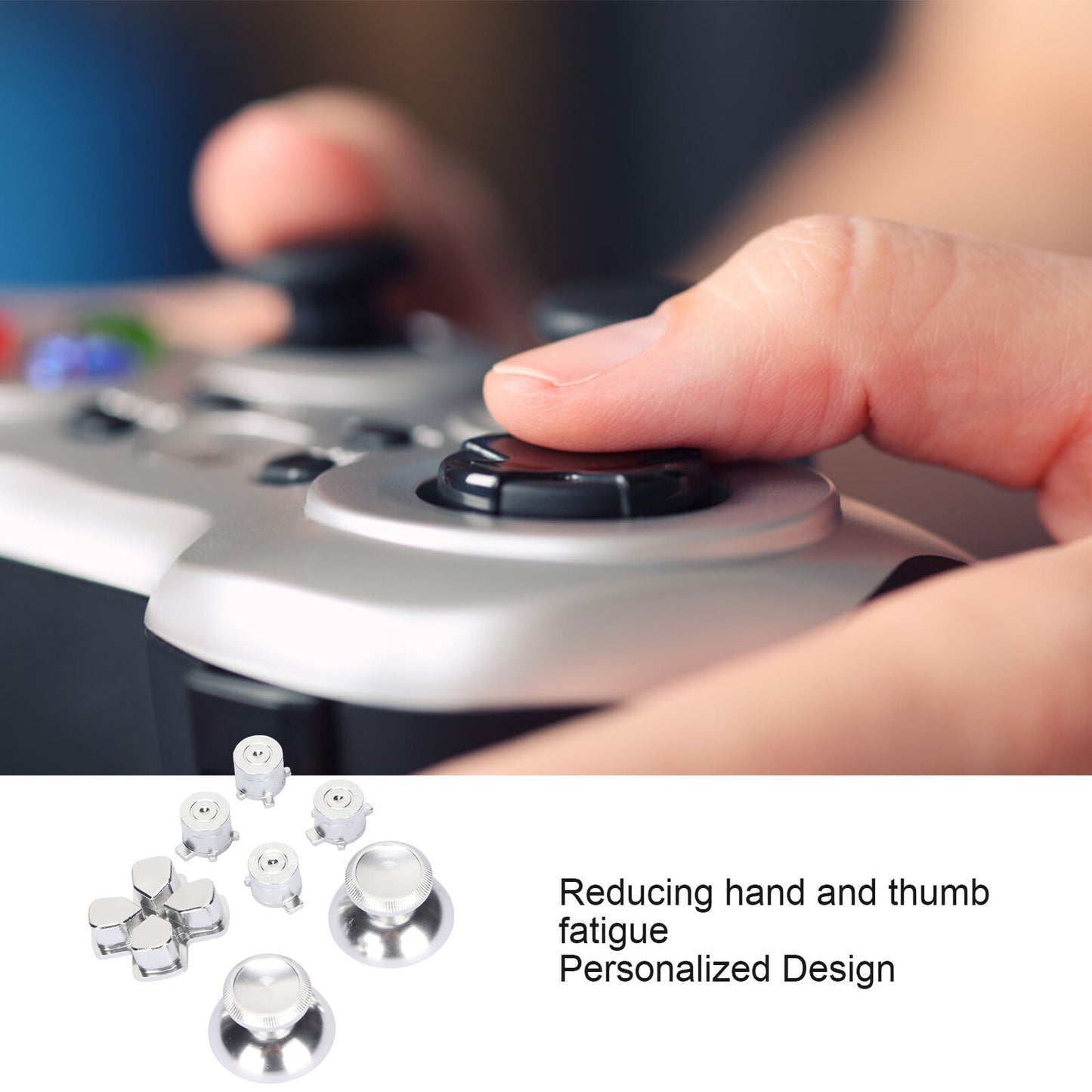 new Controller Button Joystick Key Sturdy Controller Metal Buttons Reducing Fatigue koeek - KOEEK