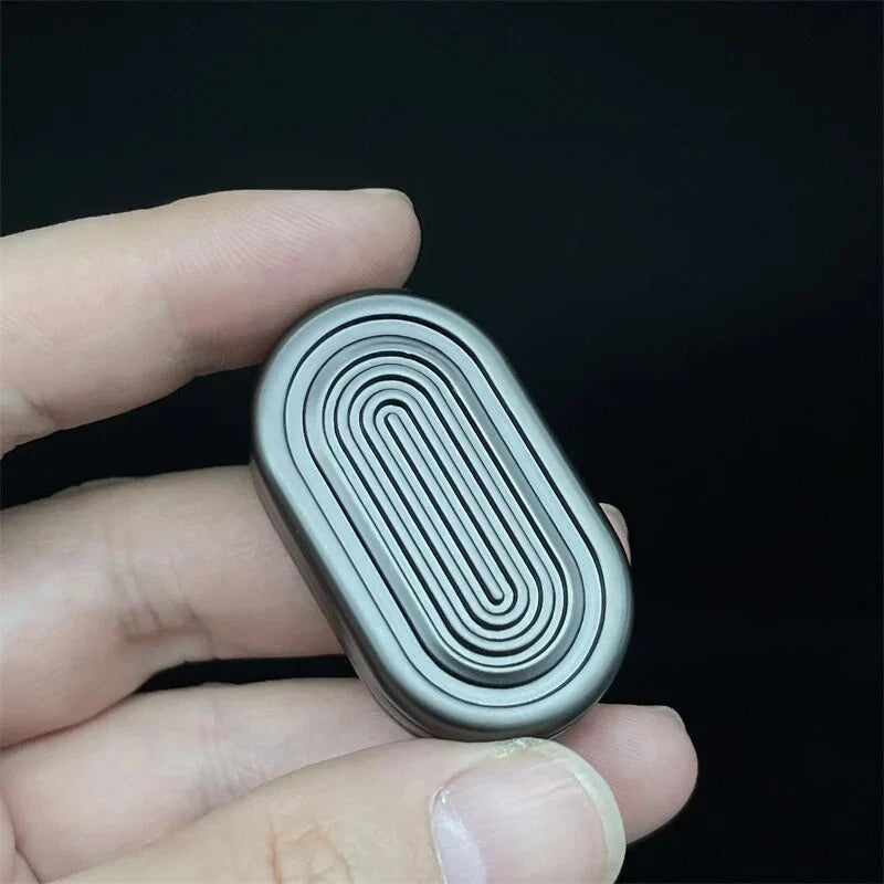 Black Alloy Haptic Slider Adult Three-layer Fidget Slider ADHD Fidget EDC Toys 07FC0E-D4 - KOEEK