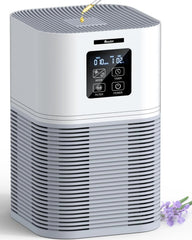 Home air purifier with 6 timers forsilent cleaning of pet dander and wildfires. 07FC0E-D4 - KOEEK