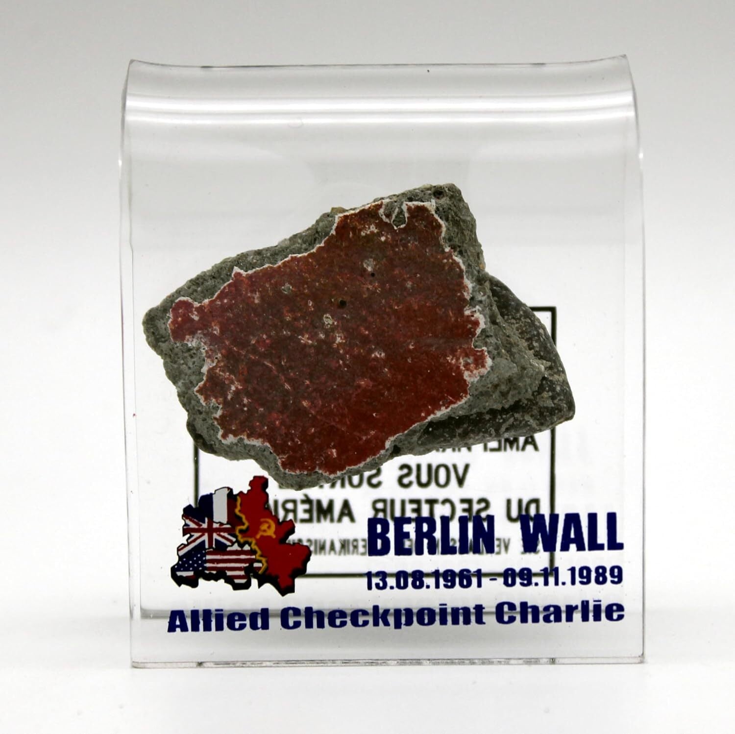 new  Piece of the Berlin Wall in 2 x 2 Checkpoint Charlie 07FC0E-D4 - KOEEK