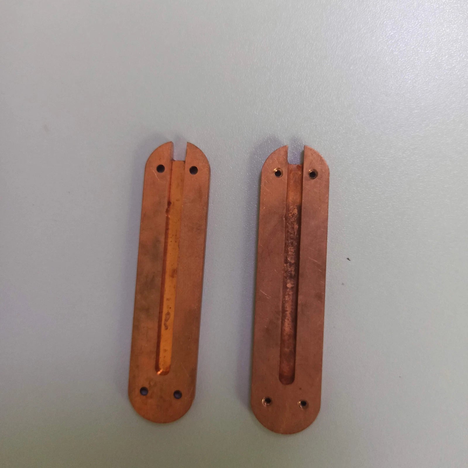 1 Pair Red Copper Knife Handle Scales For 58mm multifunctional Swiss army knives 07FC0E-D4 - KOEEK