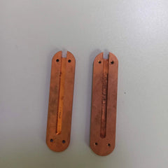 1 Pair Red Copper Knife Handle Scales For 58mm multifunctional Swiss army knives 07FC0E-D4 - KOEEK