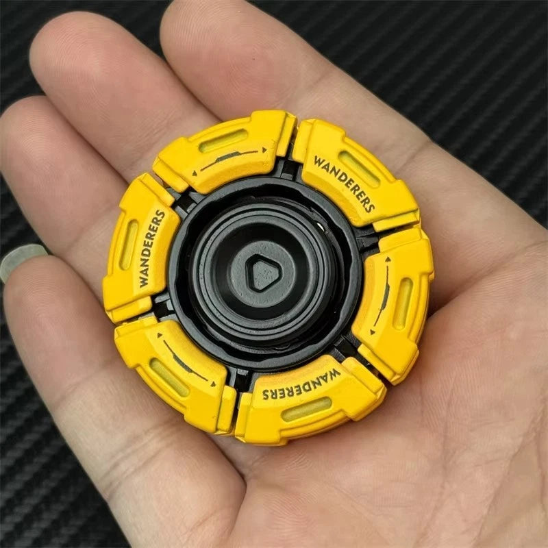Future Mecha Style EDC Hand Spinner Zinc Alloy Silent Fidget Spinner Open Armor 07FC0E-D4 - KOEEK