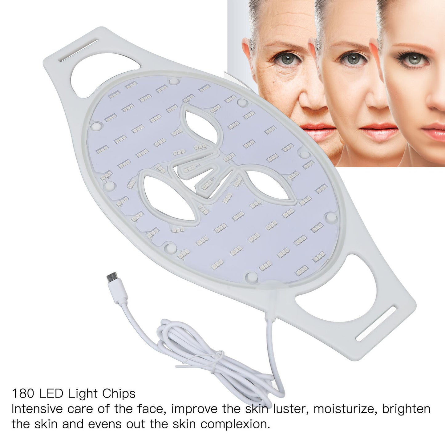 new Treatment Machine Bright Smooth Acne Improving Blue Yellow Phototherapy Mask HGF koeek - KOEEK