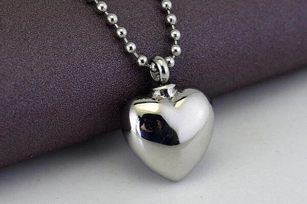 Heart-shape Stainless Steel Waterproof Pill Box Case Bottle EDC Necklace Pendant 07FC0E-D4 - KOEEK