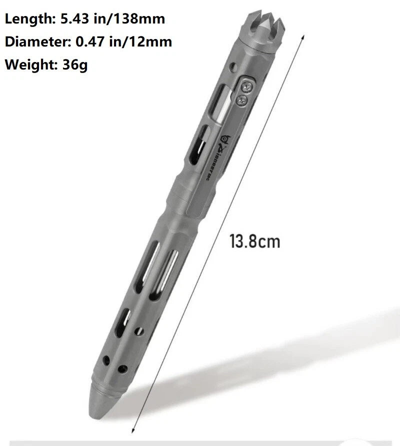 Titanium Ballpoint Pen Bolt Action Signing Writing Pen Business Office EDC Gift 07FC0E-D4 - KOEEK