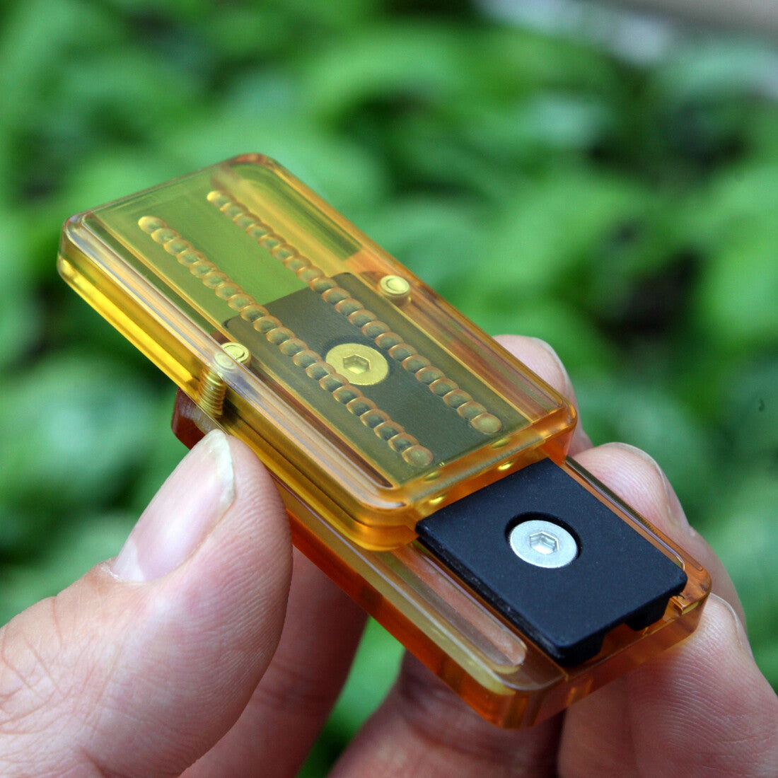 PEI Fidget Slider Ding Ding Clicker Haptic Toy Mechanical push Card Pocket EDC 07FC0E-D4 - KOEEK