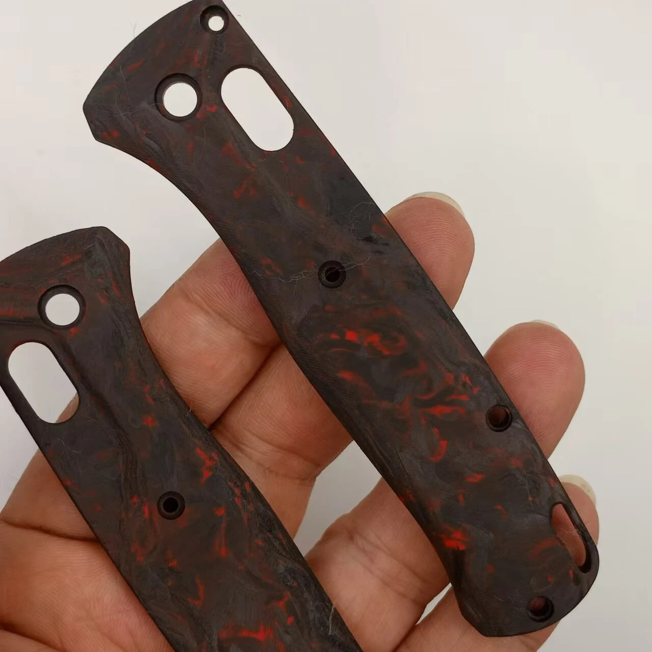 1 Pair Custom Made 3K Carbon Fiber Handle Scales For Benchmade Bugout 535 Knives 07FC0E-D4 - KOEEK