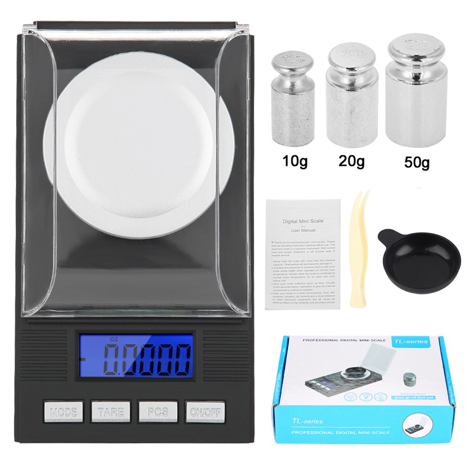 new Mini Portable High Accuracy 0.001g Pocket Jewelry Scale With LED Digital Display koeek - KOEEK