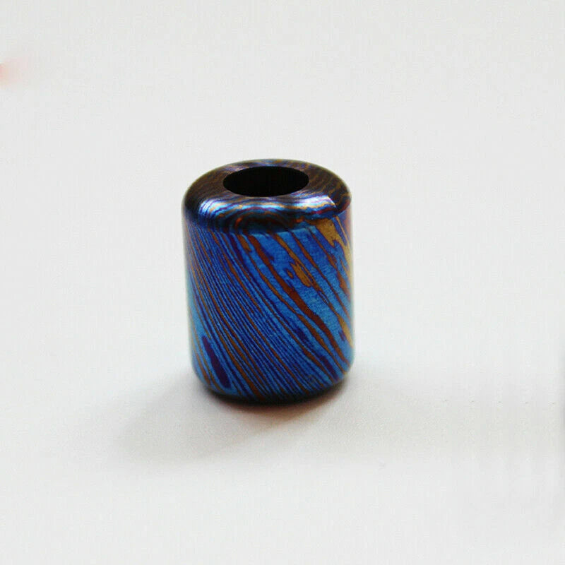 EDC Titanium MokuTi Timascus Lanyard Umbrella Beads Pendant Necklace DIY Bead 07FC0E-D4 - KOEEK