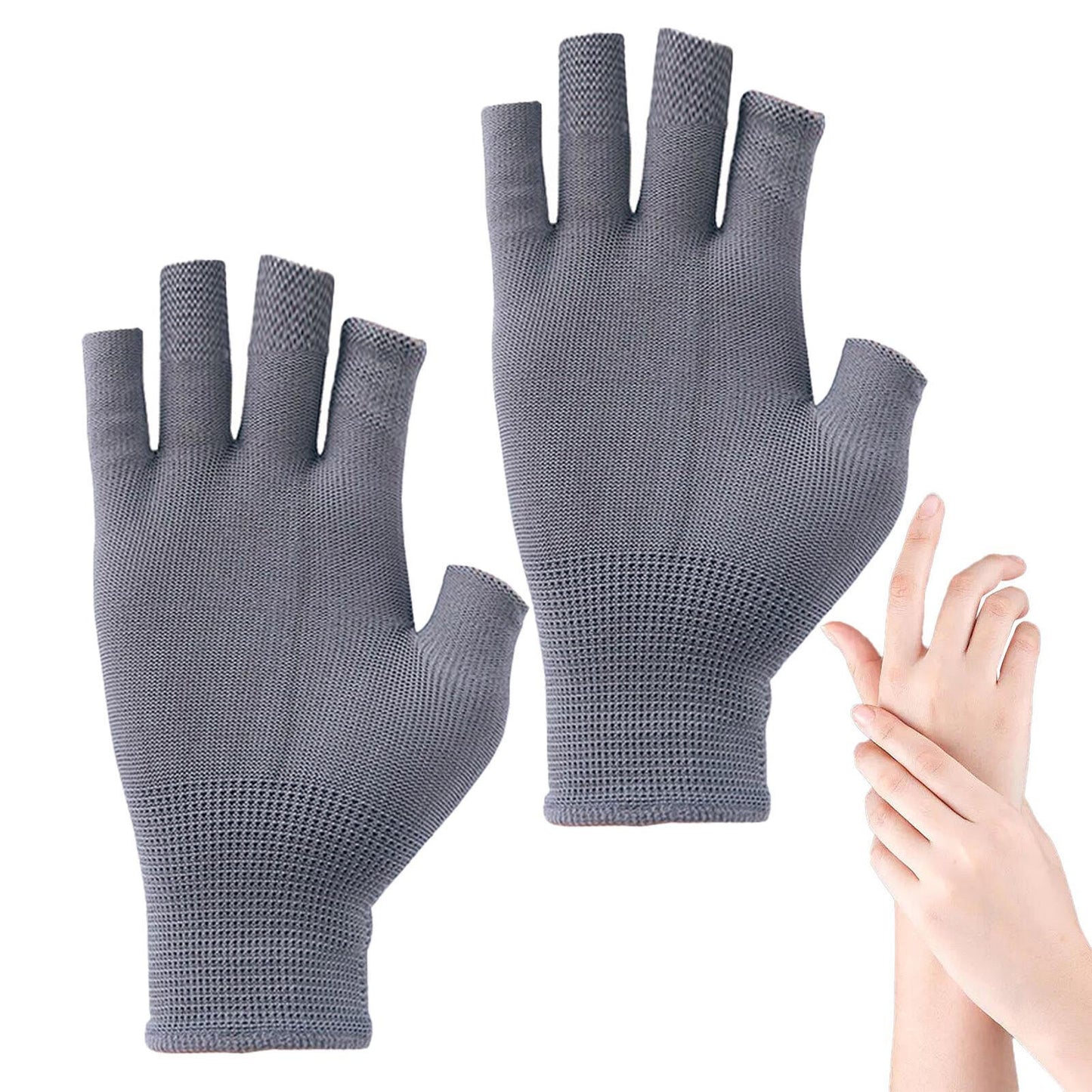 new Compression Gloves for Carpal Tunnel Fingerless Half Typing Open-Finger Gloves koeek - KOEEK