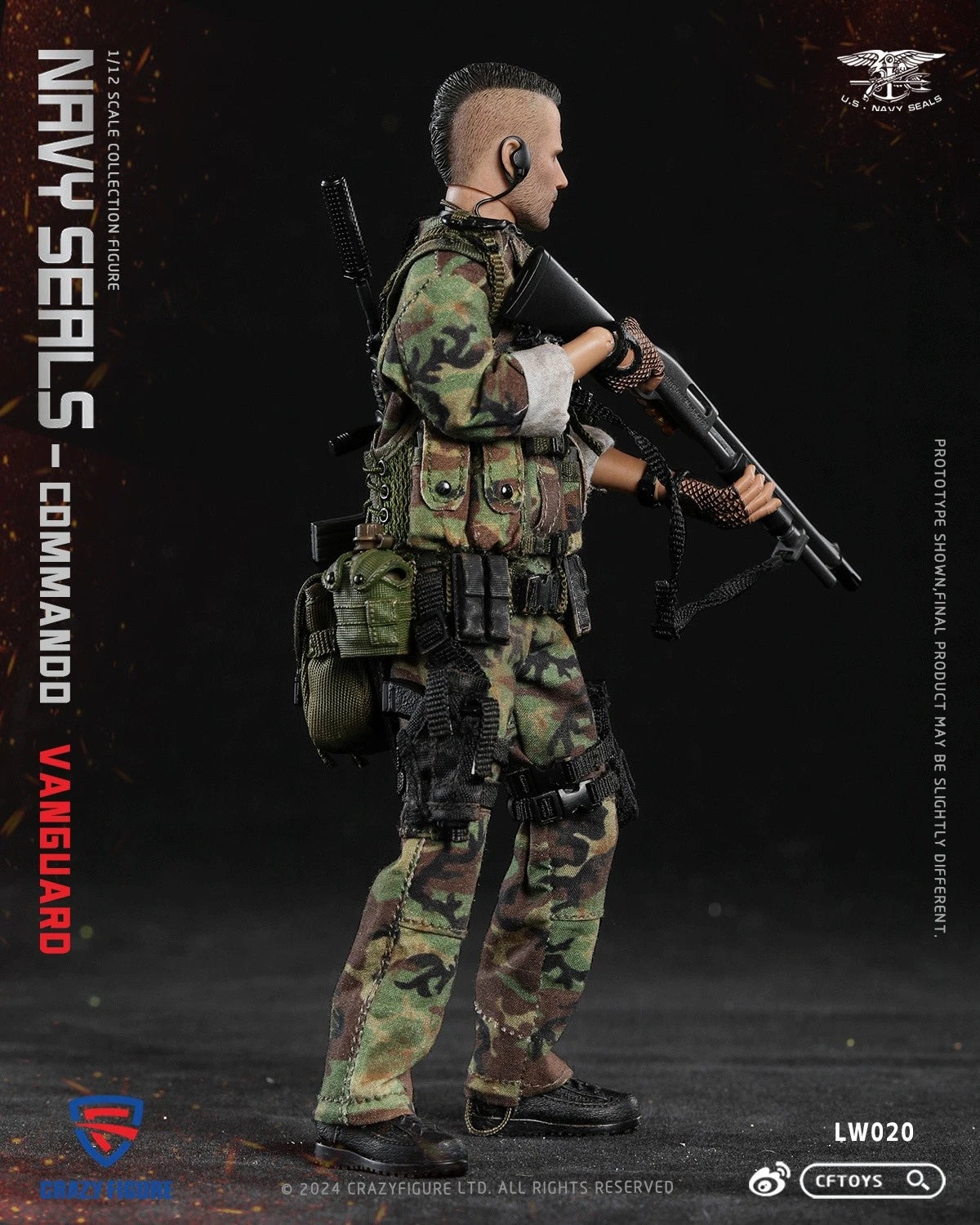 CFTOYS Special Assault Team-Top 1/12 Soldier Action Figure Model Collection 6'' CFTOYS - KOEEK