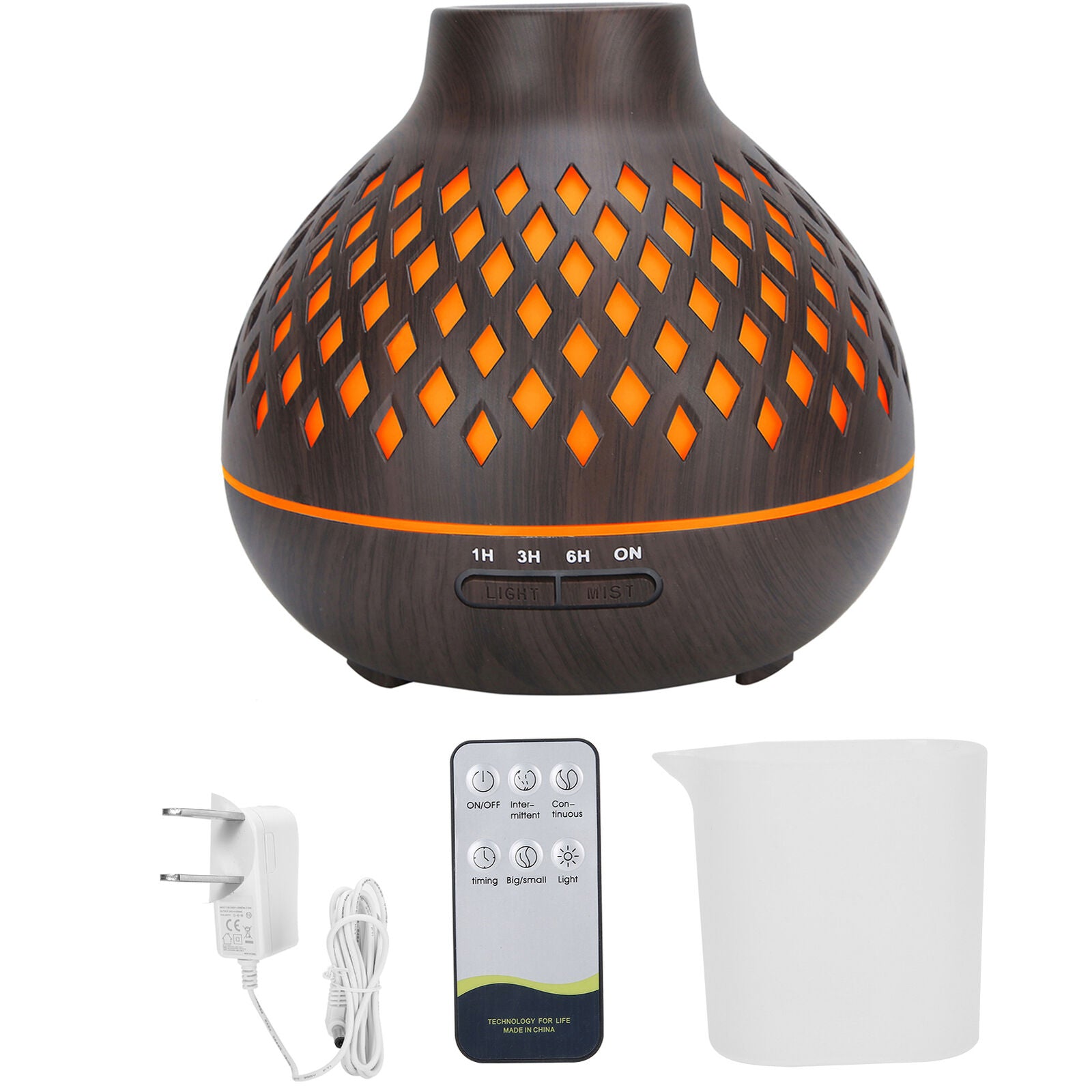 new Grain Home Air Humidifier Ultrasonic Aroma Diffuser 400ml (Prise US ) HGF koeek - KOEEK