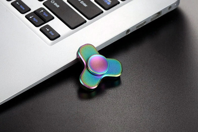 Mini Bar EDC Covert Brass Metal Fidget Spinner R188 Bearing LEAD-FREE Gift 07FC0E-D4 - KOEEK