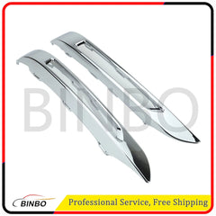 6Pcs Front Fog Light Grille Chrome Trim Cover For 13-15 Mercedes X204 GLK350 07FC0E-D4 - KOEEK