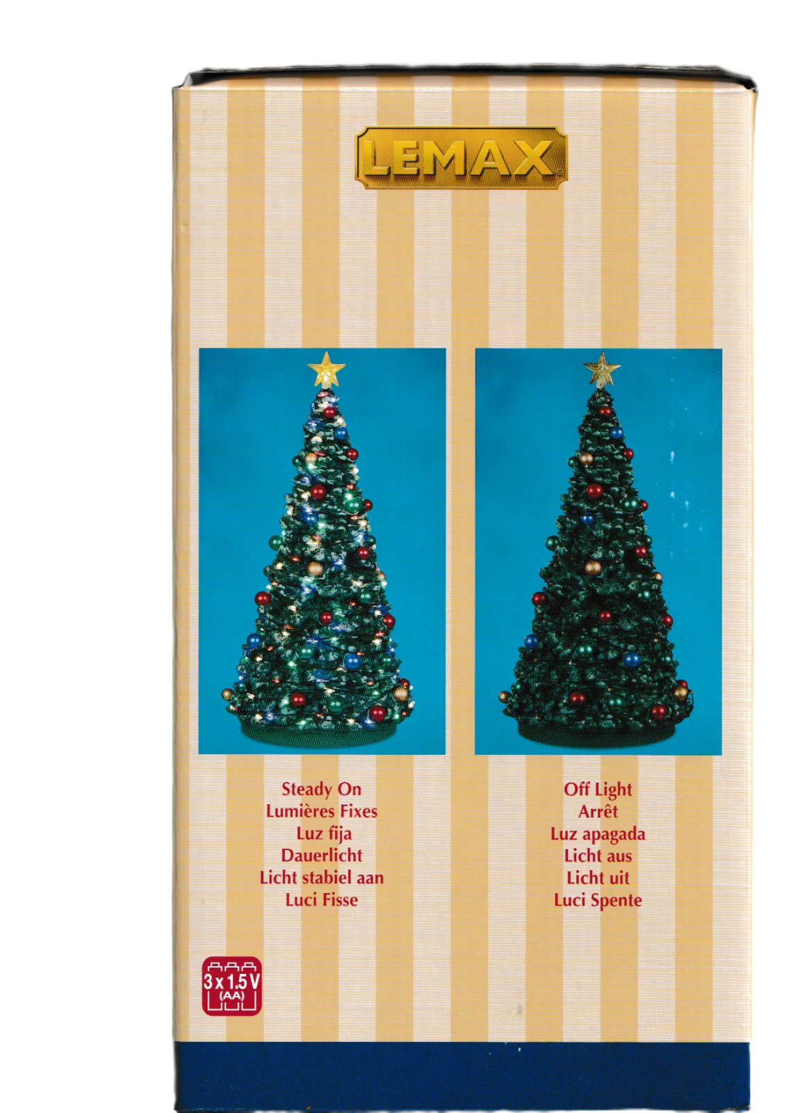 Lemax 2022 Outdoor Holiday Tree General #24954 Multicolored Baubles String Light LEMAX - KOEEK